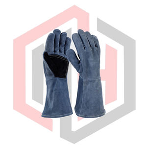 ถุงมือเชื่อมหนังวัวเสริมฝ่ามือ ถุงมือหนัง ถุงมือช่างเชื่อม ถุงมือกันความร้อน ถุงมือป้องกันไฟ ถุงมือทำงานบาร์บีคิว - Product Image 1