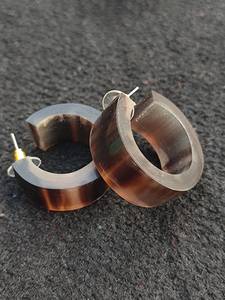 Aros de Cuerno de Búfalo Pulidos, Diseño Animal Ecológico, Origen Ético, Estilo Antiguo Tradicional - Product Image 6