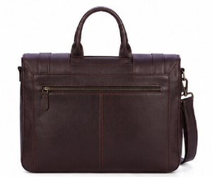 Premium Genuine Leather Messenger <b>Bag</b> Vintage Office Laptop Briefcase Business Shoulder <b>Bag</b> <b>for</b> <b>Men</b> - Product Image 2