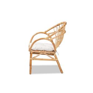 Wholesale New Arrival Natural Handwoven Wicker Rattan Armchair With Cushion For Resort Villa & Lounge From Vietnam Manufacturer - Product Image 3