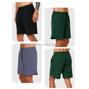 Custom Logo <b>Men's</b> Mid Gym Fitness <b>Shorts</b> Solid <b>Green</b> Basketball Quick Dry Breathable Baggy Casual Style High Street Pattern - Product Image 4
