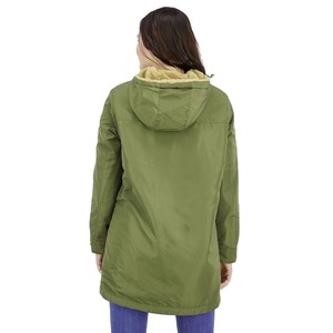 Outdoor Women's Parka Jacket 100% Nylon Waterproof Breathable Windproof Quick Dry Eco-Friendly Autumn Fur Hood <b>Zipper</b> Regular - Product Image 2