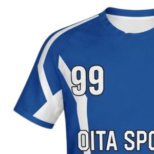 Maillot de handball sublimé bleu roi pour hommes, manches courtes, en polyester, uniforme d'équipe, tenue de match, vêtements d'entraînement - Product Image 5