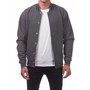 Veste de baseball de qualité supérieure, style Letterman, pour l'école, le collège, noire, en toile enduite, respirante, antibactérienne, best-seller - Product Image 6