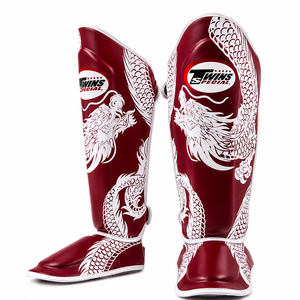 Protège-tibias de Muay Thai et Kickboxing en cuir de vachette véritable camouflage, dernière conception, pour jumeaux, protection des jambes et des pieds MMA, protections d'arts martiaux - Product Image 2