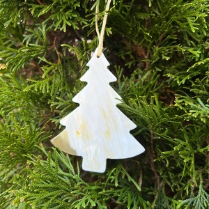 Elegant Natural Horn <b>Christmas</b> Snowflake Ornament Horn Holiday <b>Decoration</b> Tree Shape Hanging Decor for Snowflake - Product Image 3