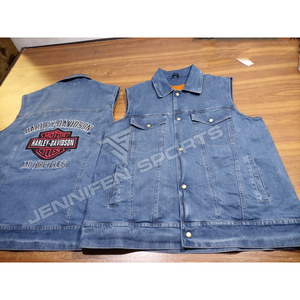 Chaleco de Mezclilla 100% Lavado al Ácido de Alta Calidad para Hombre, Talla Grande, Sin Mangas, Chaleco de Motocicleta con Calefacción para Invierno, Ropa Exterior Transpirable - Product Image 1