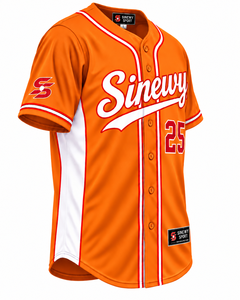 Camiseta de Béisbol Deportiva Sinewy para Hombre, Naranja 25, Absorbe la Humedad, Impresión Sublimada, Corte Regular, Manga Corta, Ropa Deportiva para Adultos - Product Image 3