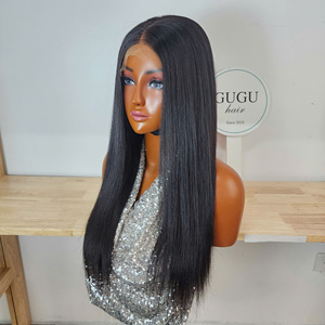 วิกผมลอนธรรมชาติแบบไม่ต้องใช้กาว ขนาด 24 นิ้ว ผมแท้สีธรรมชาติ ความหนาแน่น 250 พร้อมหมวกวิกขนาดมาตรฐาน - Product Image 2