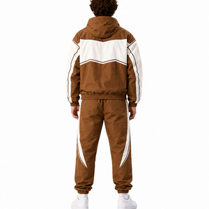 Chaqueta y Pantalones Deportivos de Nailon Personalizados para Hombre, Traje Deportivo Cortavientos - Product Image 2