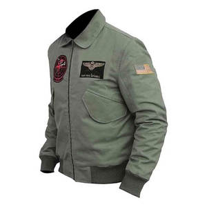 Chaqueta Bomber Táctica Personalizada para Hombre, Cortavientos, de Algodón, Estilo Piloto de la Fuerza Aérea, con Parches, Ropa de Calle - Product Image 2