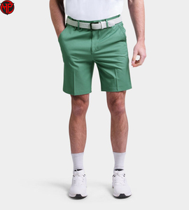Shorts de golf pour hommes, décontractés, couleur unie, plissés, longueur genou, service OEM, respirants, écologiques, légers et doux - Product Image 1