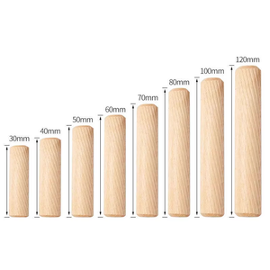 Chevilles en bois de bouleau naturel de qualité supérieure, faites à la main, surface lisse, pour menuiserie, bricolage et artisanat - Product Image 4