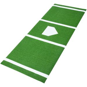 Tappetino da Battuta per Baseball e Softball 10x3.8 ft, per Interni/Esterni, Antiscivolo, Antisbiadimento, con Fondo in Schiuma, Attrezzatura per Allenamento - Product Image 1