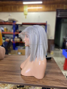 Pelucas de cabello humano Bob Venta al por mayor Peluca frontal vietnamita Cabello humano 100% vendedores de peluca Venta al por mayor Cabello crudo y virgen Hueso recto - Product Image 4