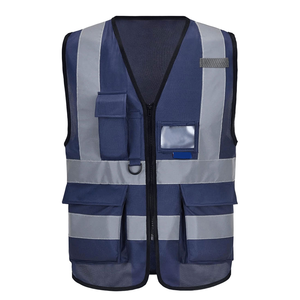 Gilet de sécurité réfléchissant en polyester, classe 2, imperméable, avec LED clignotante, fluorescent, haute visibilité, personnalisable - Product Image 1