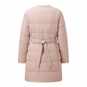 <b>Women</b> <b>Lightweight</b> Long Winter <b>Puffer</b> <b>Jacket</b> Quilted Belted Warm Insulated Parka Casual Outdoor OEM ODM Supplier - Product Image 2