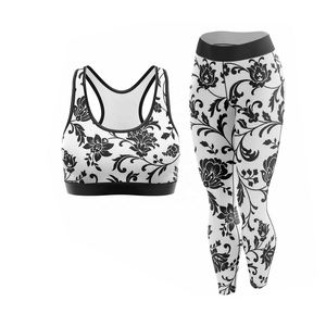 Customize 100% Quality Short Solid Canvas Legging Bra Sports Wear 2 Piece Long <b>Set</b> Skinny Fit Comfortable Custom Made Option - Product Image 4