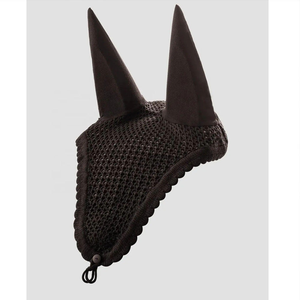 2026 OEM Wholesale Factory Cheap High Quality Mesh Horse <b>Fly</b> Veil Horse Care Silent Ear <b>Net</b> Bonnet Horse Equipment SP-40170 - Product Image 4