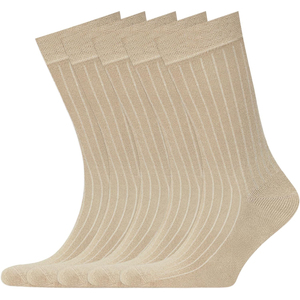 Calcetines de tripulación marrones lisos 100% algodón transpirables de punto para adulto, uso casual de otoño, últimas novedades 2026, calcetines al por mayor - Product Image 4
