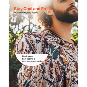 Sweat-shirt à capuche camouflage personnalisé pour homme, taille moyenne, évacuation de l'humidité, respirant, séchage rapide, idéal pour la randonnée printanière 2026 - Product Image 4