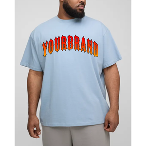 Camiseta OEM para Hombre 100% Algodón, Camiseta Personalizada con Logotipo Impreso en Relieve, Camiseta Gráfica Unisex de Manga Corta para Hombre - Product Image 4