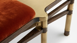 Modern <b>Rectangular</b> Ottoman Bench Velvet Upholstered <b>Cushion</b> Metal Frame Lounge Seat for Living Room Bedroom Hotel - Product Image 3