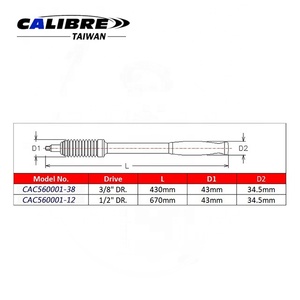 Barra de Enchufes Extensible Aislada con Cabeza Flexible para Electricistas, TAIWAN CALIBRE, 3/8\" 1/2\", OEM, Bricolaje, 1000V CA/1500V CC, IEC60900 - Product Image 4