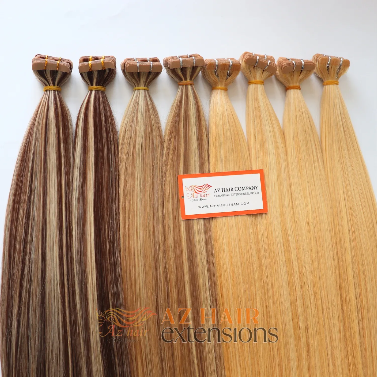 Top Quality Raw Hair All Color Straight Tape in Extension Vietnamese Human Hair Extensions Wholesale Price