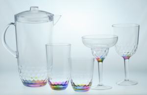 Bol de service en plastique incassable Rainbow Bottom pour collations, salades, fruits - Product Image 5