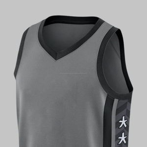 Maillot de basket-ball brodé personnalisé de haute qualité pour hommes Vêtements de sport Tops respirants à séchage rapide dans un style d'ensemble - Product Image 4