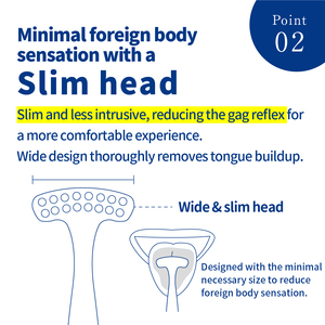 Cepillo de Lengua Extra Suave DentalCheck, Hecho en Japón, Nailon Antibacteriano, Menos Reflejo de Asfixia, Tamaño Regular, Cuidado Bucal, Recomendado por Dentistas - Product Image 4