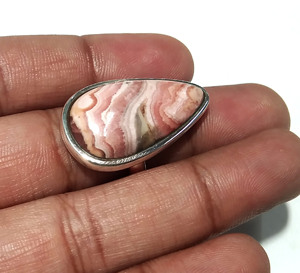 Natural Rhodochrosite <b>Ring</b> 925 Sterling <b>Silver</b> Handmade Gemstone <b>Ring</b> <b>Adjustable</b> Statement <b>Ring</b> for Women Wholesale Jewelry Gift - Product Image 2