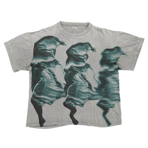 เสื้อยืดโอเวอร์ไซส์ทรงบ็อกซี่ คอตตอนผสมโพลีเอสเตอร์ พิมพ์ลายสกรีน ระบายอากาศได้ดี น้ำหนักมาก เป็นมิตรกับสิ่งแวดล้อม แบบยูนิเซ็กส์ ตัดเย็บทรงครอป ไหล่ตก - Product Image 2