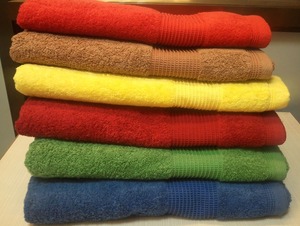 Serviettes en coton - Certifiées Oeko-Tex, anti-rides et antibactériennes, unisexe - Product Image 2