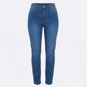 New Elastic Waist Stretch Denim Solid Plus Size Breathable Quick-Dry Summer Eco-Friendly High Quality Vintage Washed <b>Cargo</b> <b>Pants</b> - Product Image 2