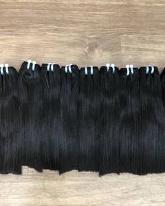 Super vente cheveux noirs lisses trame de cheveux humains femmes africaines cheveux humains vietnamiens - Product Image 4