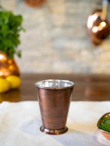 Indian Manufacturer Embossed Etching 10 OZ Copper Drinking <b>Glass</b> <b>Tumbler</b> - Product Image 3