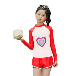 Maillot de bain à séchage rapide pour femmes et enfants Pantalon de bain en nylon spandex imperméable à l'eau design floral personnalisé-OEM ODM pour filles - Product Image 6