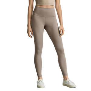 High Waist Full Length Solid Color Women's <b>Leggings</b> Stretch Breathable Knitted <b>Seamless</b> <b>Leggings</b> - Product Image 6