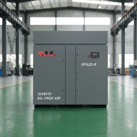 Nouveau compresseur d'air industriel à vis de type sec 7,5-10 bars 22 kW sans huile VSD à moteur refroidi par air pour l'exploitation minière