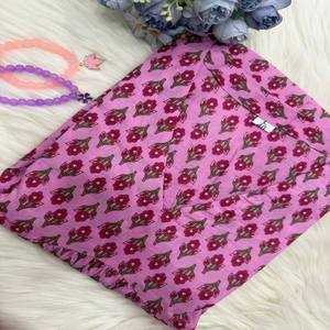 VASTRA COTTAGE Elegante Conjunto de Kurti Redondo Estampado de Algodón Puro con Pantalón de Cuello Completamente Decorado y Dupatta de Algodón - Product Image 6