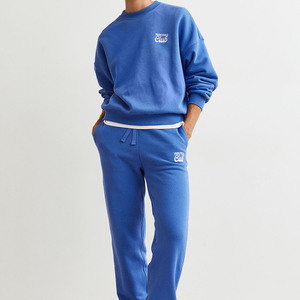 Ensemble de survêtement unisexe respirant coupe ample personnalisé pour l'été : sweat à capuche zippé et pantalon de jogging pour le sport et le streetwear - Product Image 1