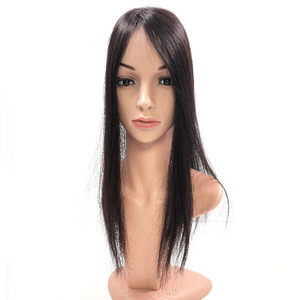 Peluca de Cabello Virgen Brasileño Liso de Color Natural con Frente de Encaje Transparente, Larga, 200% de Densidad, Sin Pegamento, para Uso Diario - Product Image 1