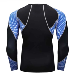 Maillot de bain anti-UV respirant à manches longues pour homme, fabrication directe usine, personnalisation de marque, vente en gros, export, tissu premium - Product Image 2