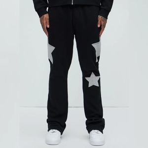 Conjunto Deportivo Holgado Personalizado para Hombres y Niños, de Algodón de Alta Calidad, con Sudadera con Cremallera y Pantalones Acampanados - Product Image 4