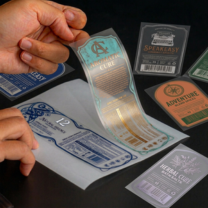 Étiquettes d'emballage en PVC personnalisées, durables, imperméables, autocollants pour produits, pour les besoins d'emballage commercial - Product Image 2
