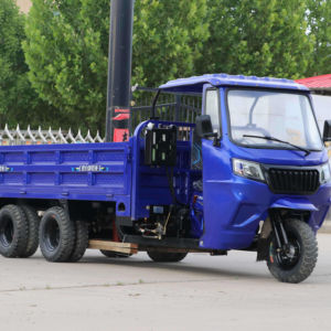 Motocicleta de Carga Pesada de Tres Ruedas con Tanque de Combustible, Toldo, Motor Autodescargable, Refrigerado por Agua, Nueve Ruedas - Product Image 5