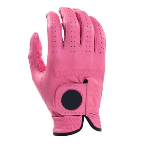 Guantes de Golf Antideslizantes de PU Rosa, Unisex, Transpirables, con Cierre de Velcro, para Mano Derecha - Product Image 3
