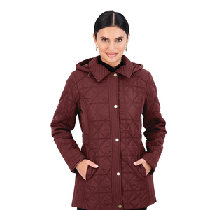 Chaqueta Acolchada de Lona Personalizada para Mujer 2026, de Secado Rápido, Transpirable, para Invierno, con Relleno 100% Poliéster, Cierre de Cremallera, Tallas Grandes, Diseño Digital - Product Image 3